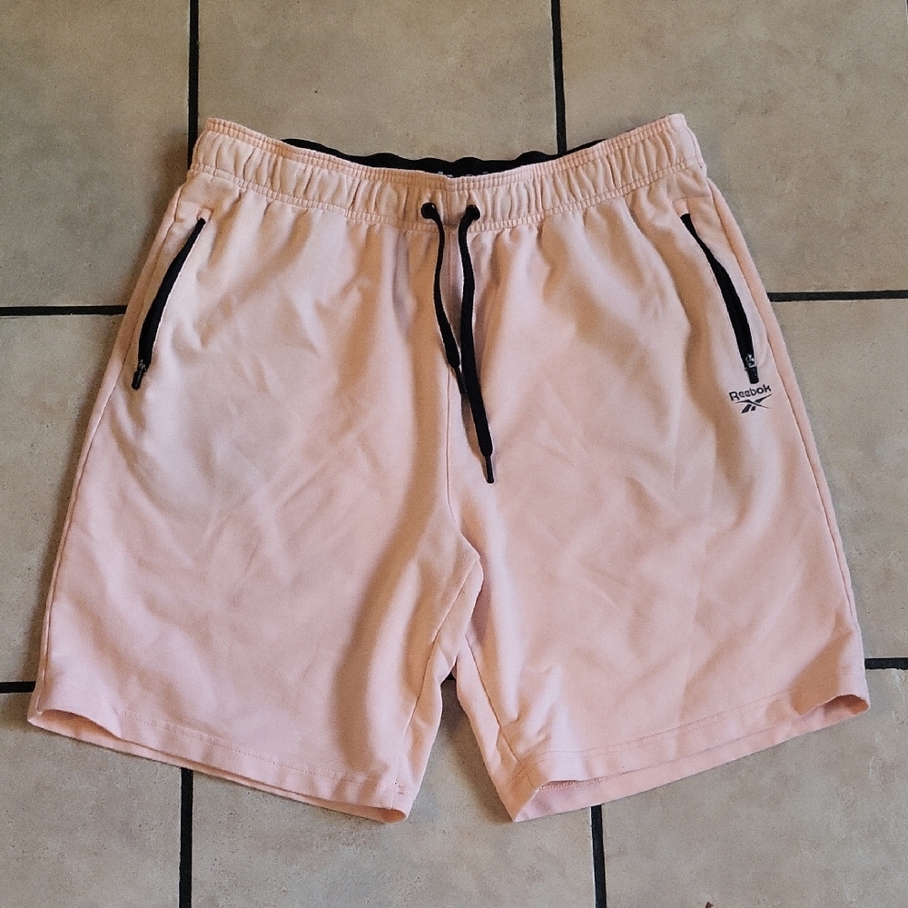 Reebok Men's Light Pink Athletic Shorts